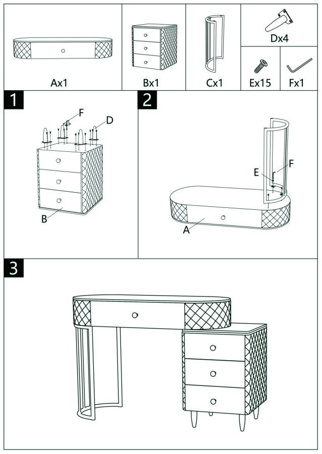 Ágyas Íróasztal Sharon Fehér  Székkel 120x40x75 (Szék Mérete Ø36x39 cm)