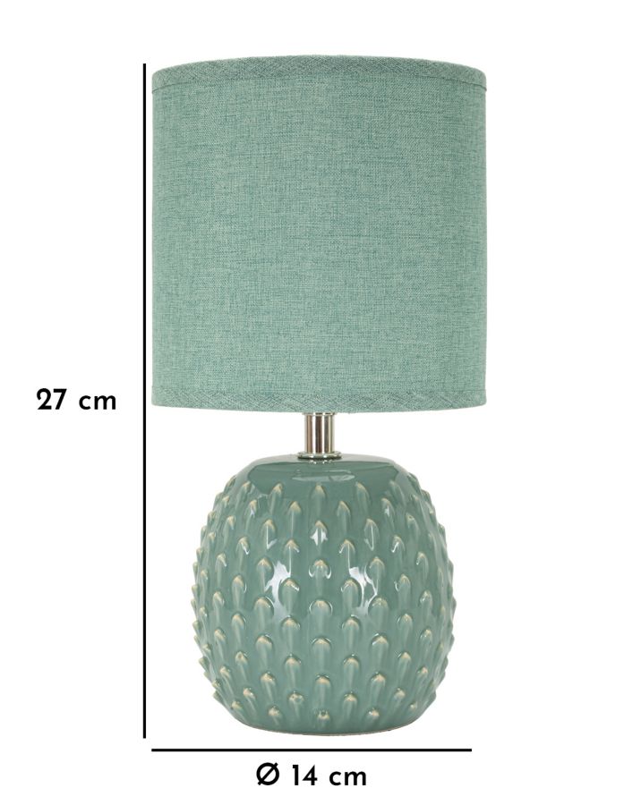 Badside Lamp Pontus Turquoise Ø 14x27 cm Badside Lamp Pontus Turquoise Ø 14x27 cm
