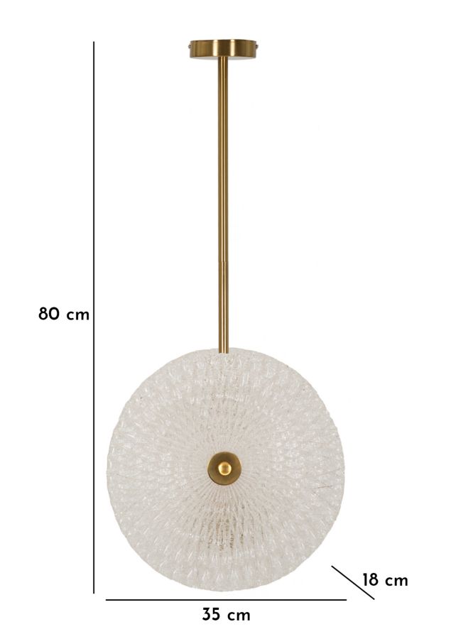 Mennyezeti Lámpa Üveg 35x18x80 cm Mennyezeti Lámpa Üveg 35x18x80 cm