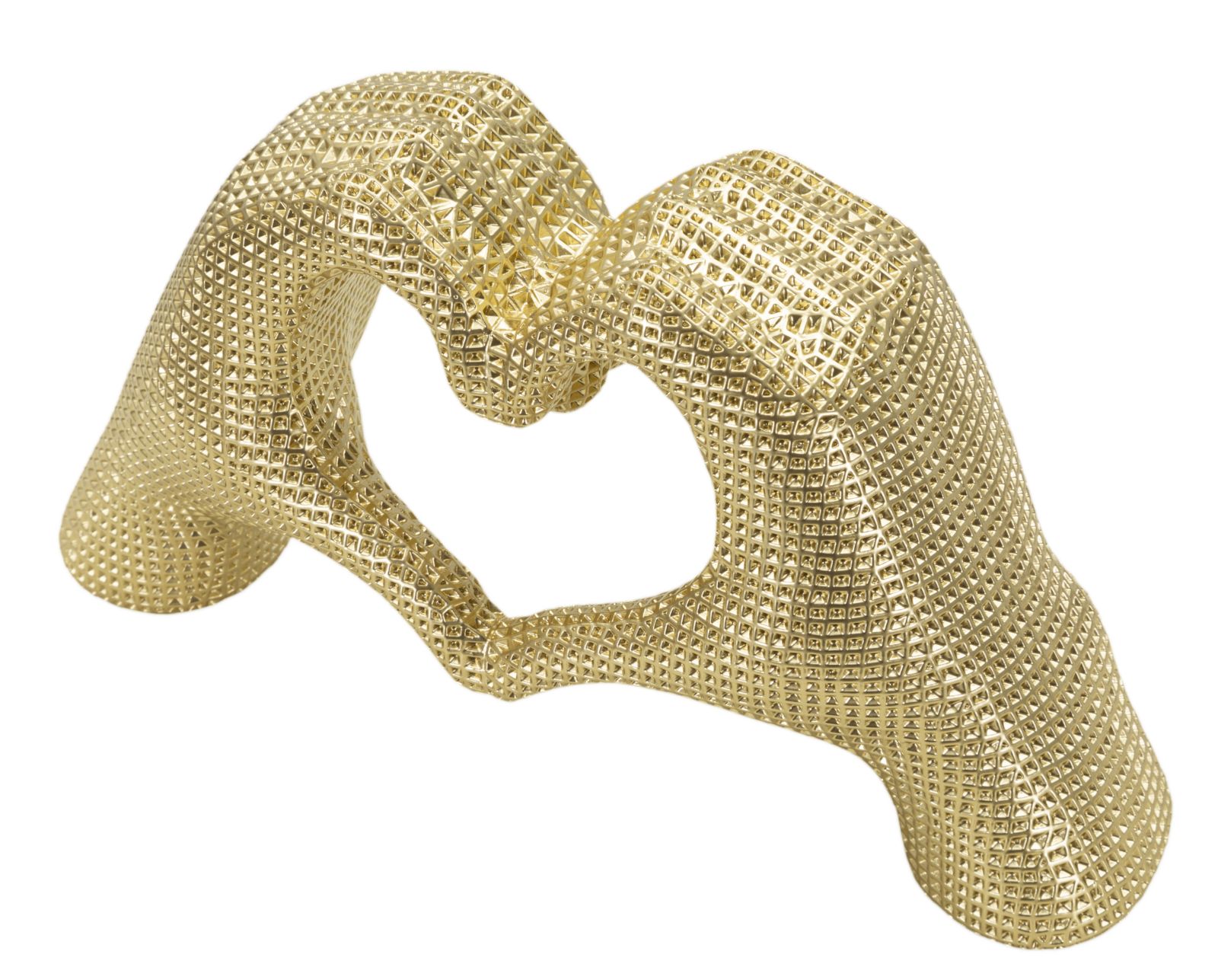 Hands Lover Gold 25x7,5x13,5 cm Hands Lover Gold 25x7,5x13,5 cm