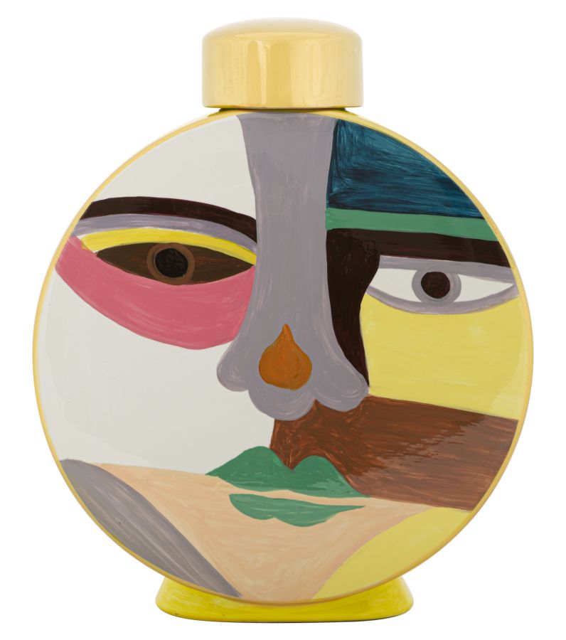 Piccassy Váza Színes Kör 23x9x28 cm