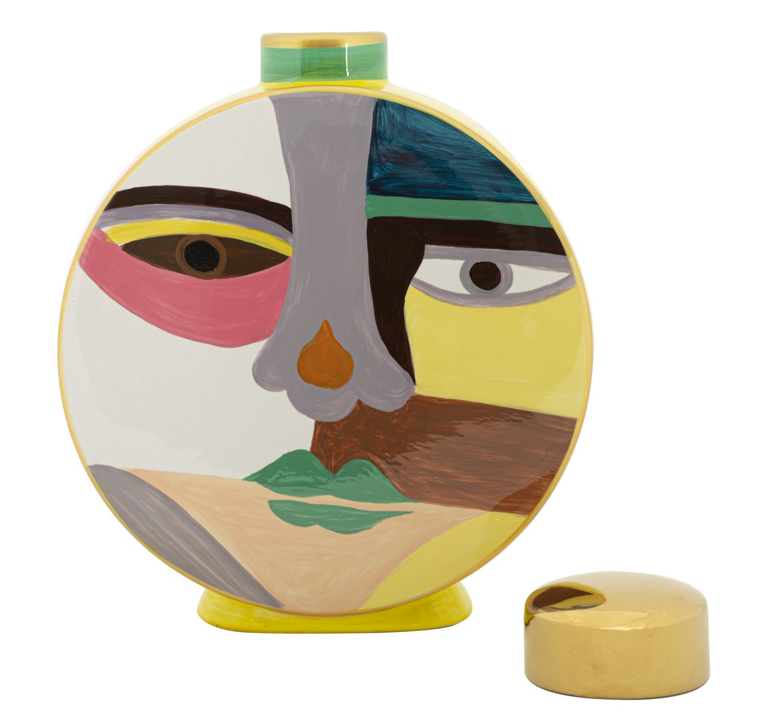 Piccassy Váza Színes Kör 23x9x28 cm