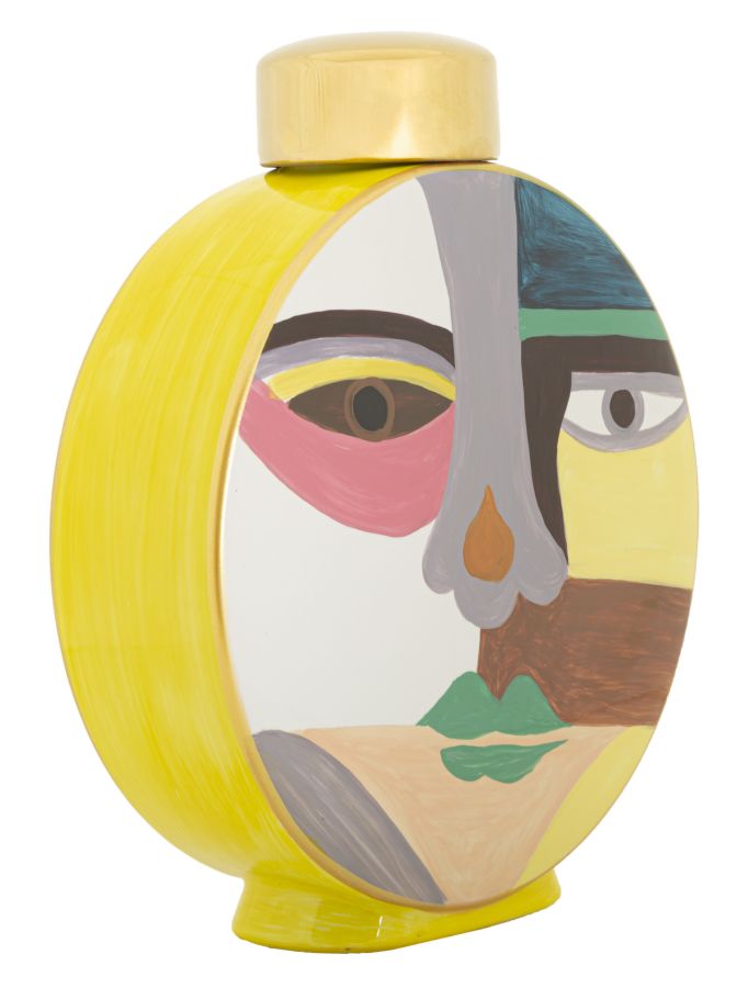 Piccassy Váza Színes Kör 23x9x28 cm