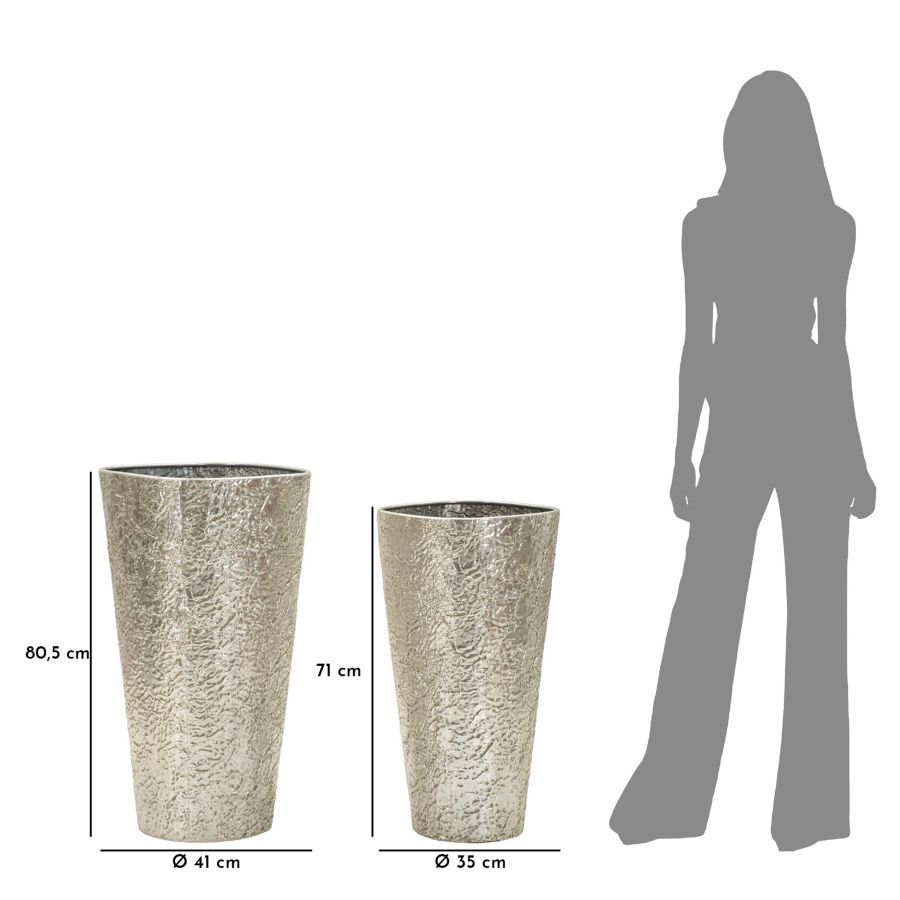 P/Argelux Cserép 2 Db Ø 41x80,5-35x71 cm