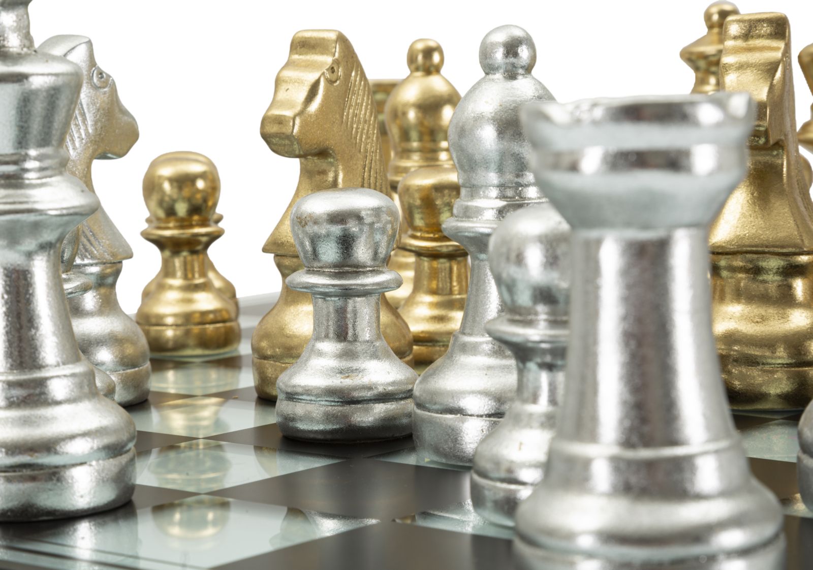 Fekete/Fehér Sakk Szett 50,5x50,5x14 cm