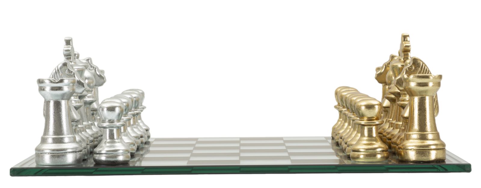 Fekete/Fehér Sakk Szett 50,5x50,5x14 cm