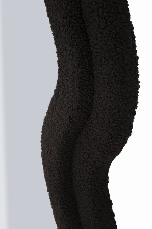 Fekete Teddy Fali Tükrök 60x4x160 (Belső Tükrök Mérete 39x137 cm)