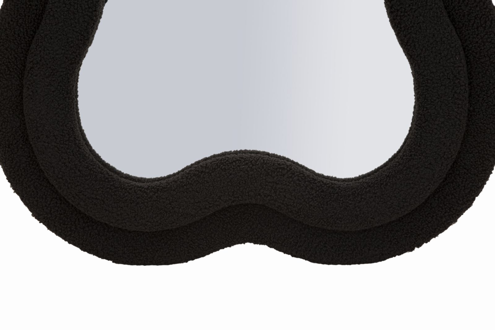 Fekete Teddy Fali Tükrök 60x4x160 (Belső Tükrök Mérete 39x137 cm)