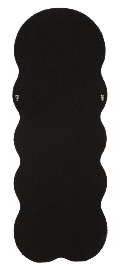 Fekete Teddy Fali Tükrök 60x4x160 (Belső Tükrök Mérete 39x137 cm)