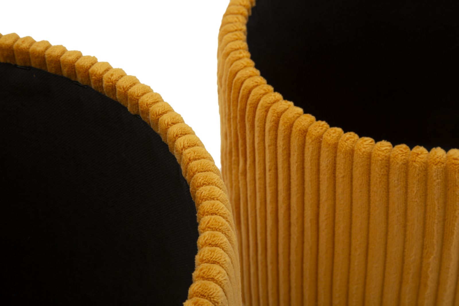 Tároló Puff Bolzano mustárszínű 2 db-os szett Ø 38 x 38-32 x 28 cm Tároló Puff Bolzano mustárszínű 2 db-os szett Ø 38 x 38-32 x 28 cm