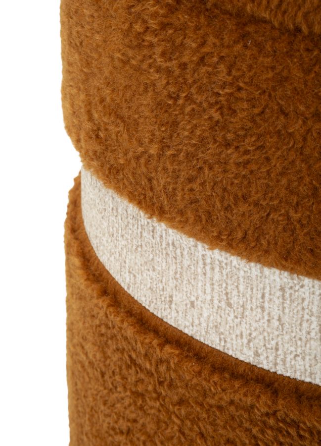 Tárolóval Ellátott Puff Saint-Moritz Barna Szett 2 db Ø 40x47-32x38 cm