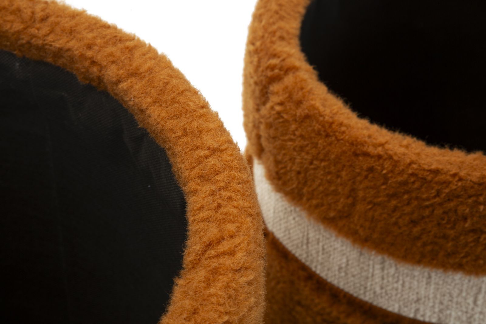 Tárolóval Ellátott Puff Saint-Moritz Barna Szett 2 db Ø 40x47-32x38 cm