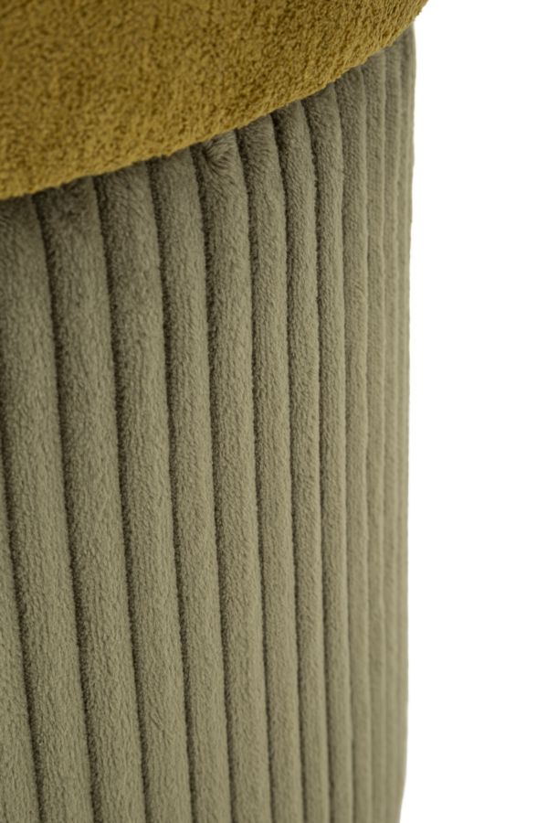 Tárolóval Rendelkező Puff Aspen Zöld 2 db Ø 42x44-35x37 cm Tárolóval Rendelkező Puff Aspen Zöld 2 db Ø 42x44-35x37 cm