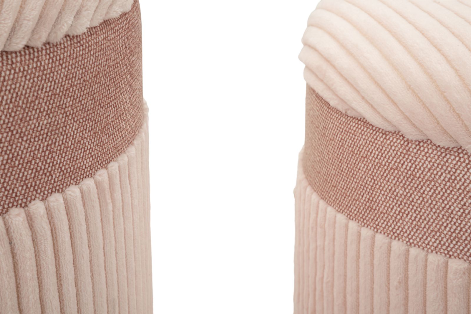 Puff C/Curtain Box Pink Set 3 Pcs Ø 40,5x49,5-35x42-31x38 cm Puff C/Curtain Box Pink Set 3 Pcs Ø 40,5x49,5-35x42-31x38 cm