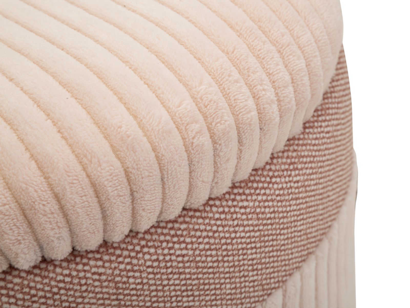 Puff C/Curtain Box Pink Set 3 Pcs Ø 40,5x49,5-35x42-31x38 cm Puff C/Curtain Box Pink Set 3 Pcs Ø 40,5x49,5-35x42-31x38 cm