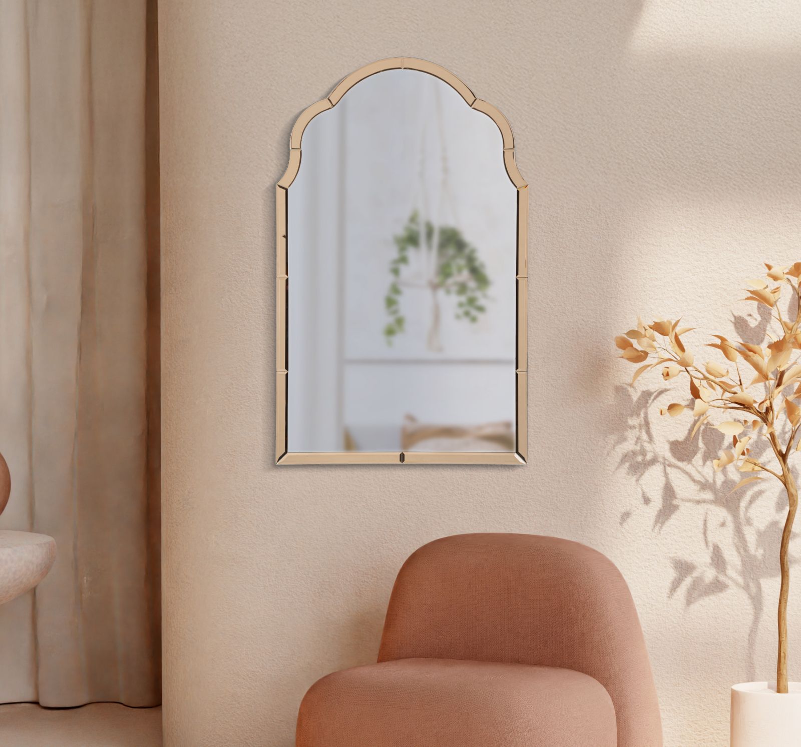 Tangier Fali Tükrök Rózsaszín 62x1x100 ( Belső Tükrök Mérete 55x94 cm) Tangier Fali Tükrök Rózsaszín 62x1x100 ( Belső Tükrök Mérete 55x94 cm)