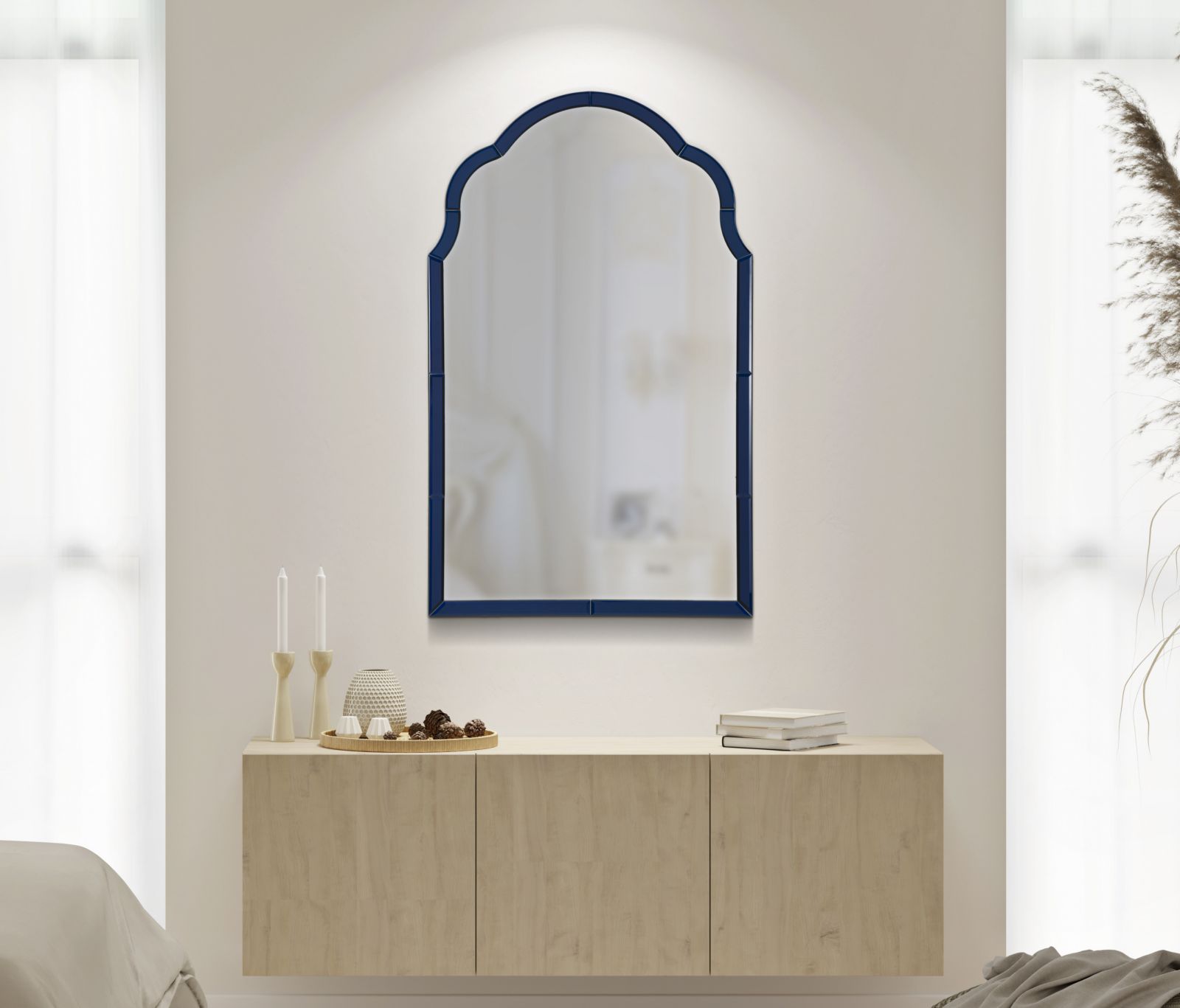 Tangier Kék Fali Tükrök 62x1x100 ( Belső Tükrök Mérete 55x94 cm) Tangier Kék Fali Tükrök 62x1x100 ( Belső Tükrök Mérete 55x94 cm)