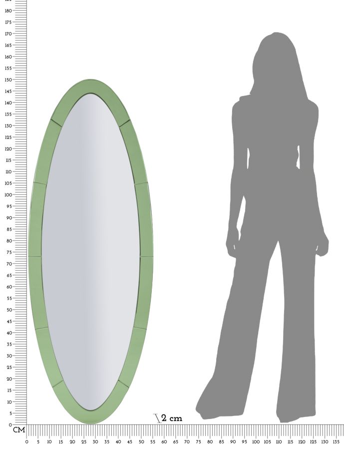 Oslo Falitörökös Zöld 55x2x150 (Belső Tükrös Méret 42,5x137,5 cm) Oslo Falitörökös Zöld 55x2x150 (Belső Tükrös Méret 42,5x137,5 cm)