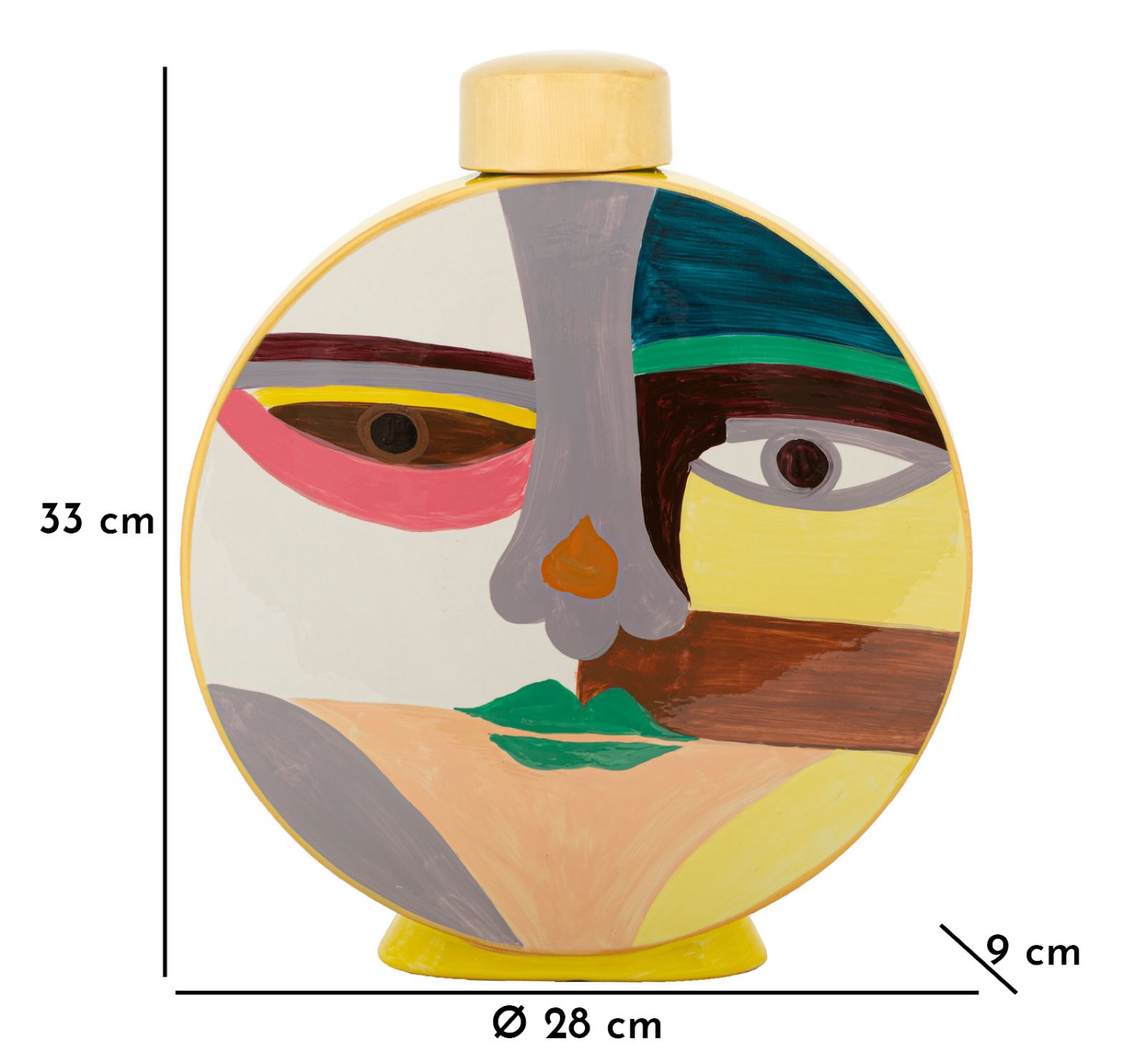 Piccassy Színes Kerámia Cserep 28x9x33 cm Piccassy Színes Kerámia Cserep 28x9x33 cm