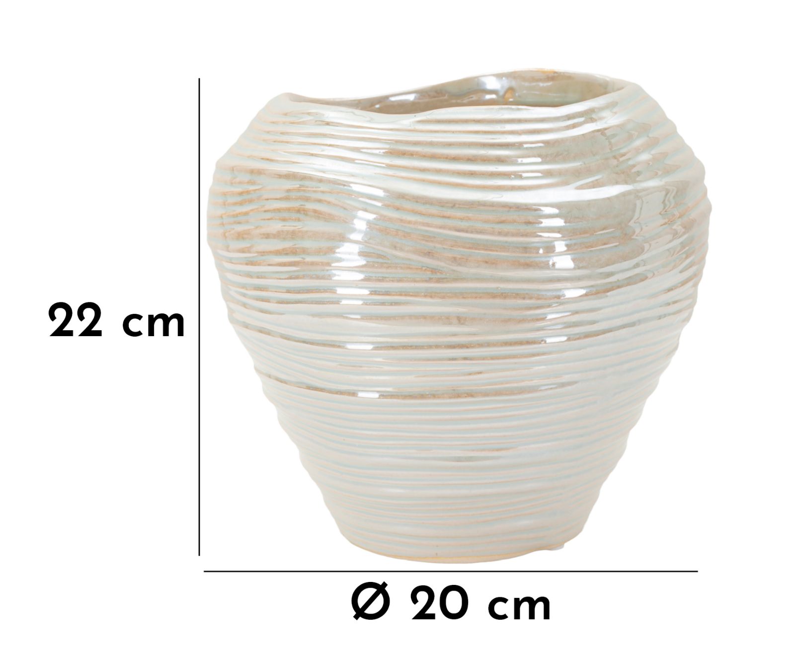 Cm Kör Váza Ø 22 x 20 cm Cm Kör Váza Ø 22 x 20 cm