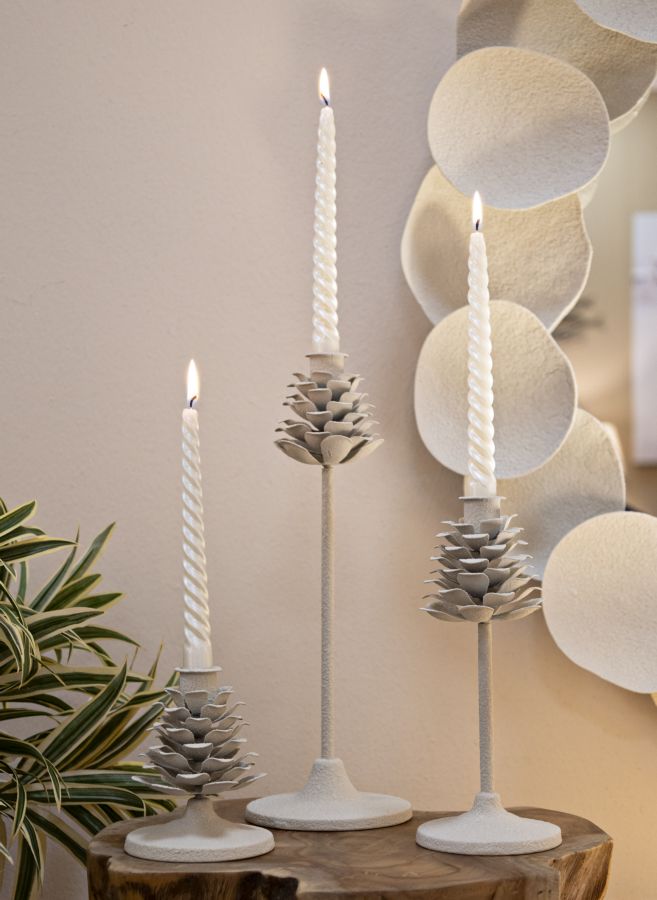 Gyertyatartó Dune Pigna Ø9,5x22,5 cm