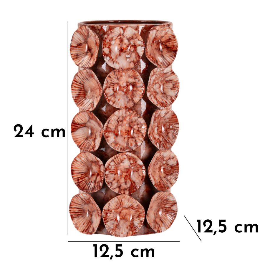 Csökkenő Cserep 12,5x12,5x24 cm Csökkenő Cserep 12,5x12,5x24 cm
