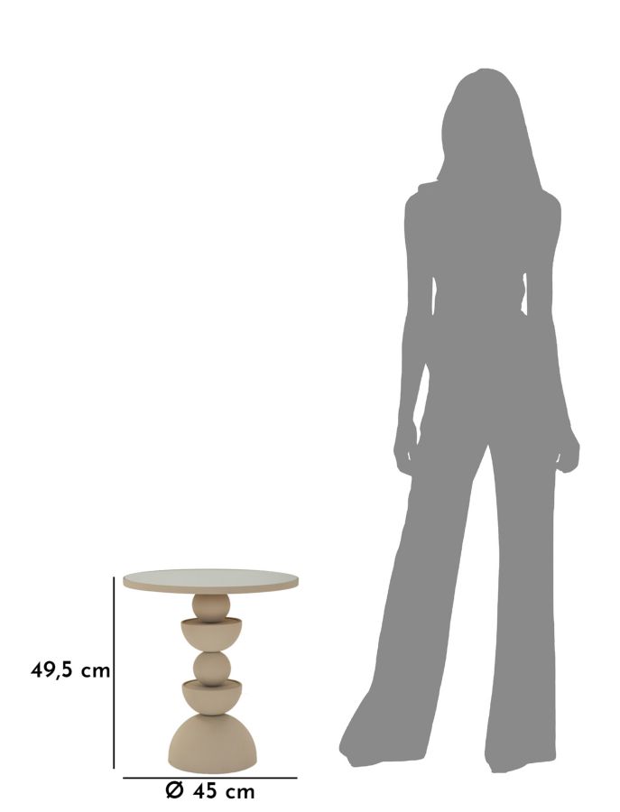 Table Dune Tükrös Ø 45x49,5 cm Table Dune Tükrös Ø 45x49,5 cm