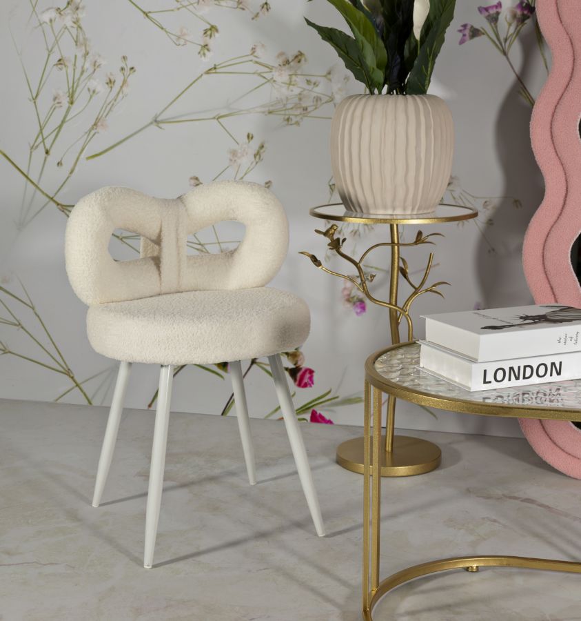 Ilary Mini szék Fehér Ø 40x67 cm (Ülésmagasság 46 cm)