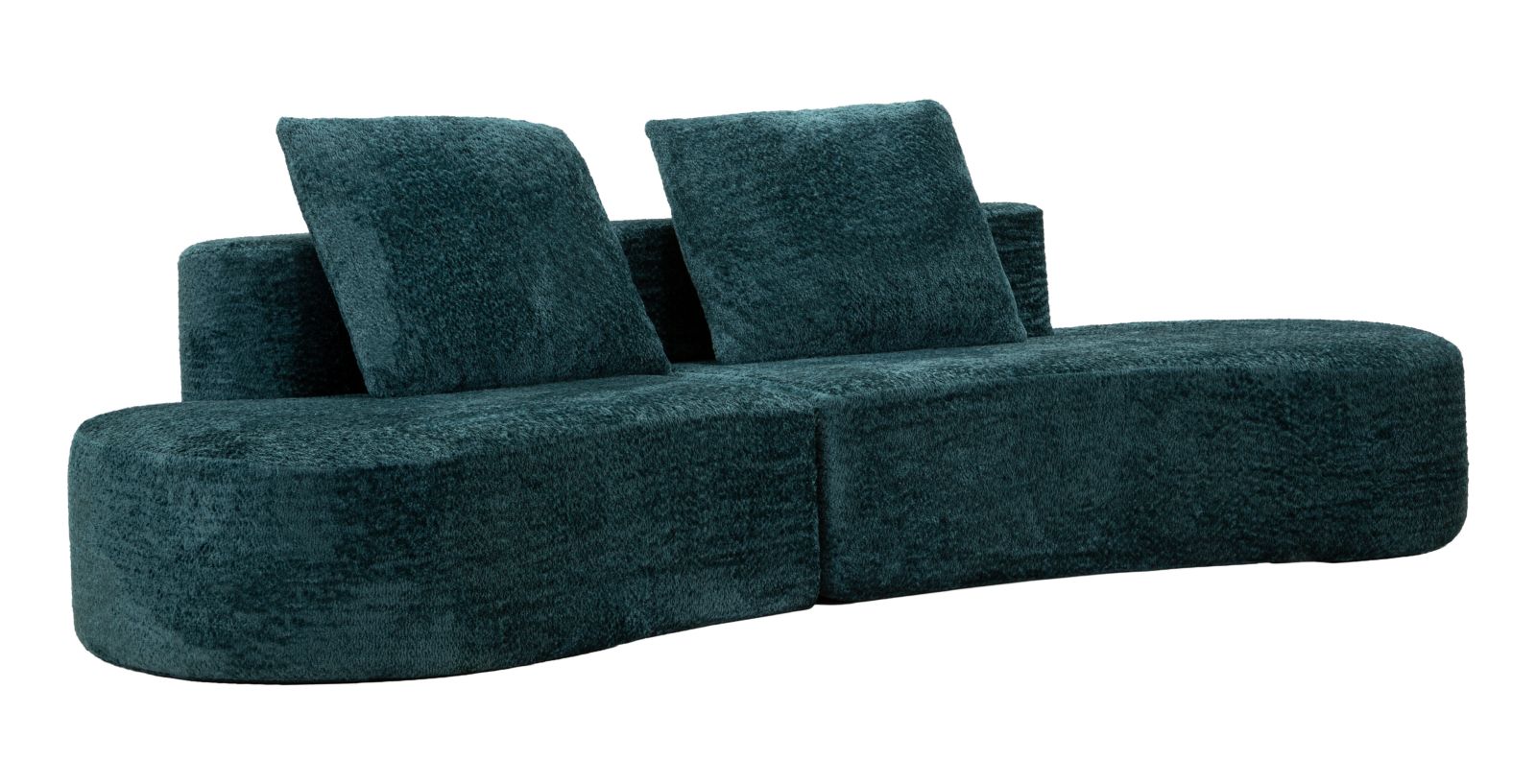 Island kanapé teal cm 238x92x78 (vákuumcsomagolt)