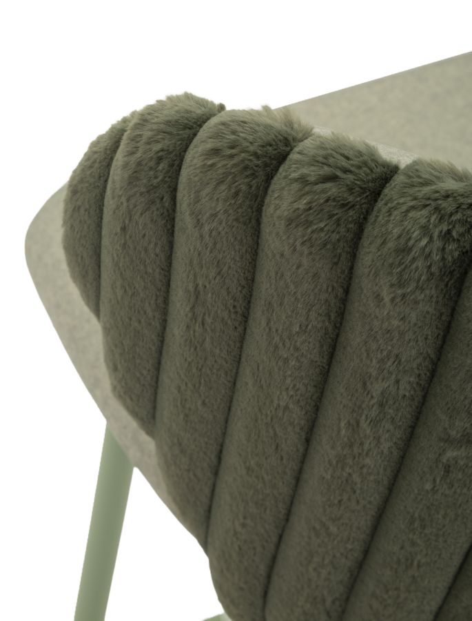 Alaska -B- bárszék zöld 2 db-os szett cm 55x58x106 (ülésmagasság cm 77)