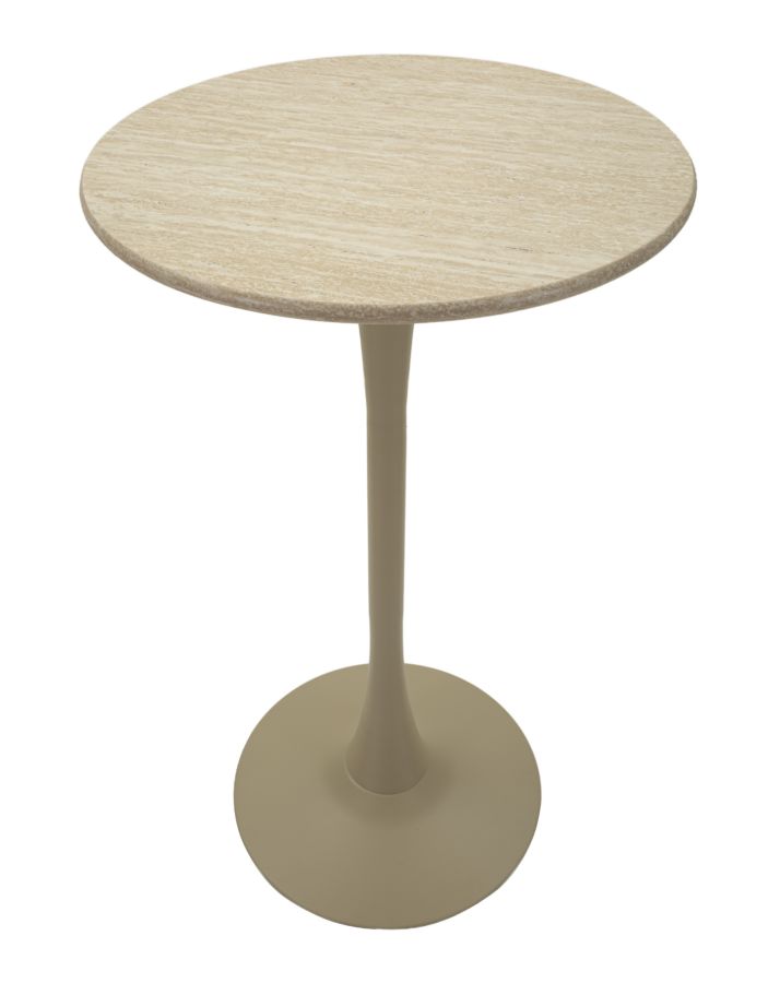 Alaska bárasztal krémszínű cm Ø 60x106