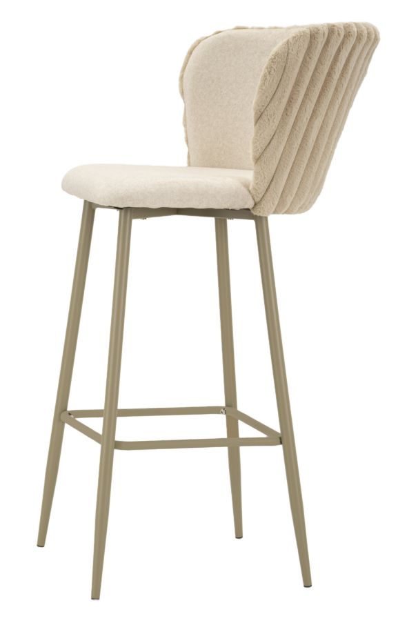 Alaska -B- bárszék krémszínű 2 db-os szett cm 55x58x106 (ülésmagasság cm 77)