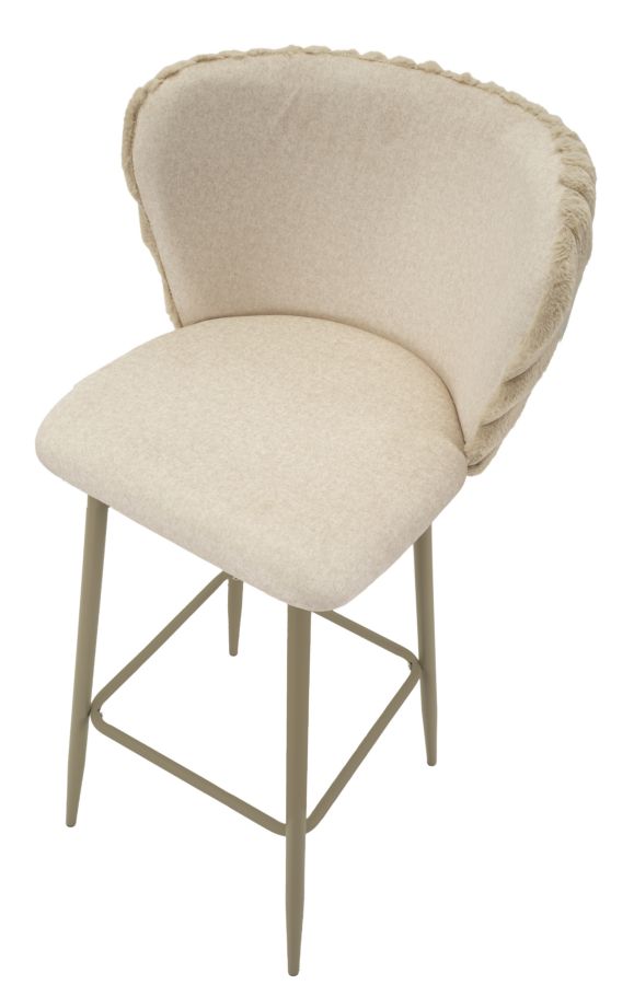 Alaska -B- bárszék krémszínű 2 db-os szett cm 55x58x106 (ülésmagasság cm 77)