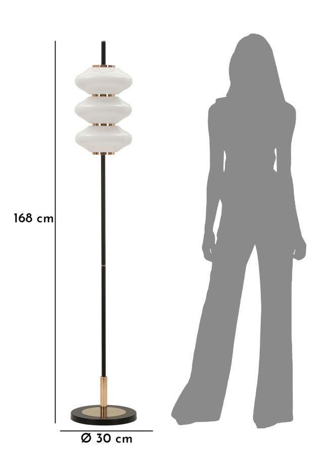 Vintage állólámpa cm Ø 30x168