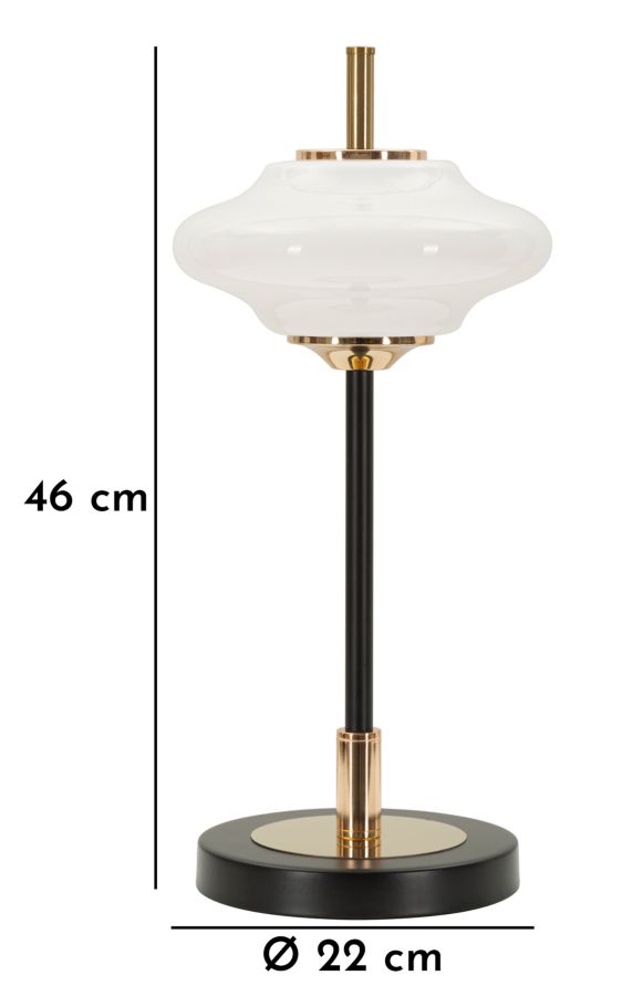 Vintage asztali lámpa cm Ø 22x46