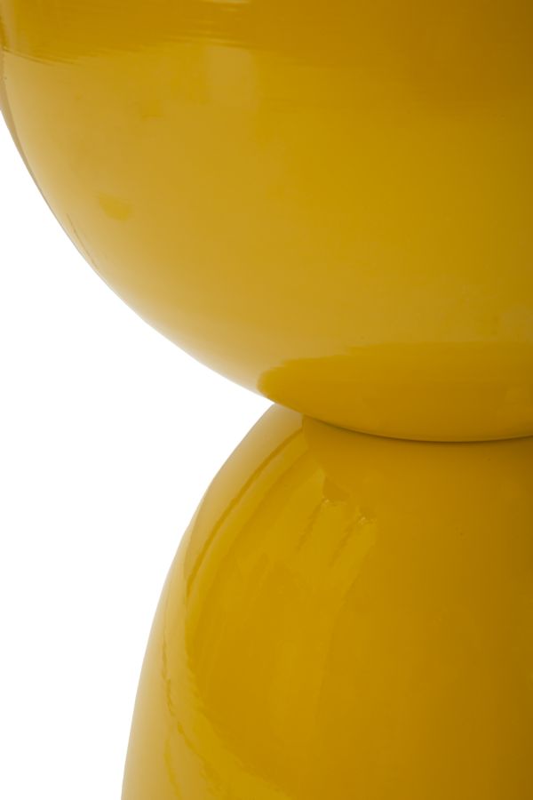 Yao lerakóasztal mustársárga cm Ø 31x46