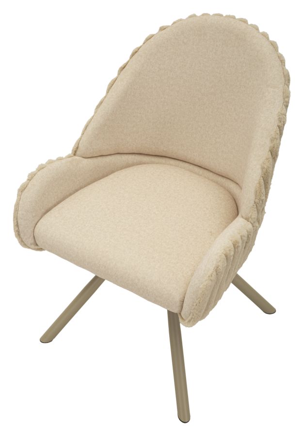 Stoccolma -A- szék krémszínű 2 db-os szett cm 58x53x85