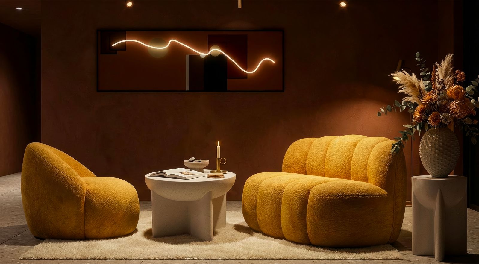 Ball 2 személyes kanapé mustársárga cm 145x80x69