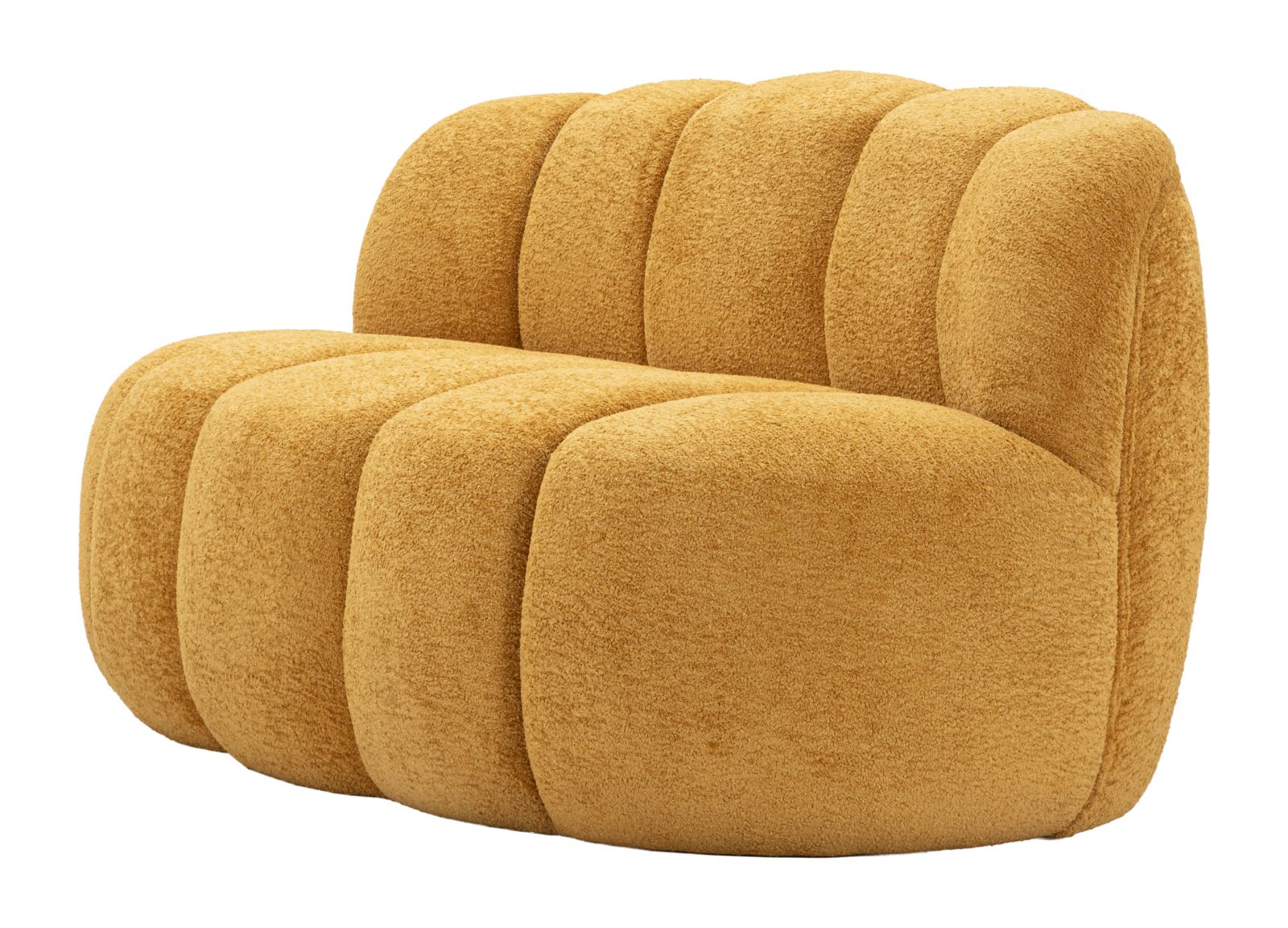 Ball 2 személyes kanapé mustársárga cm 145x80x69