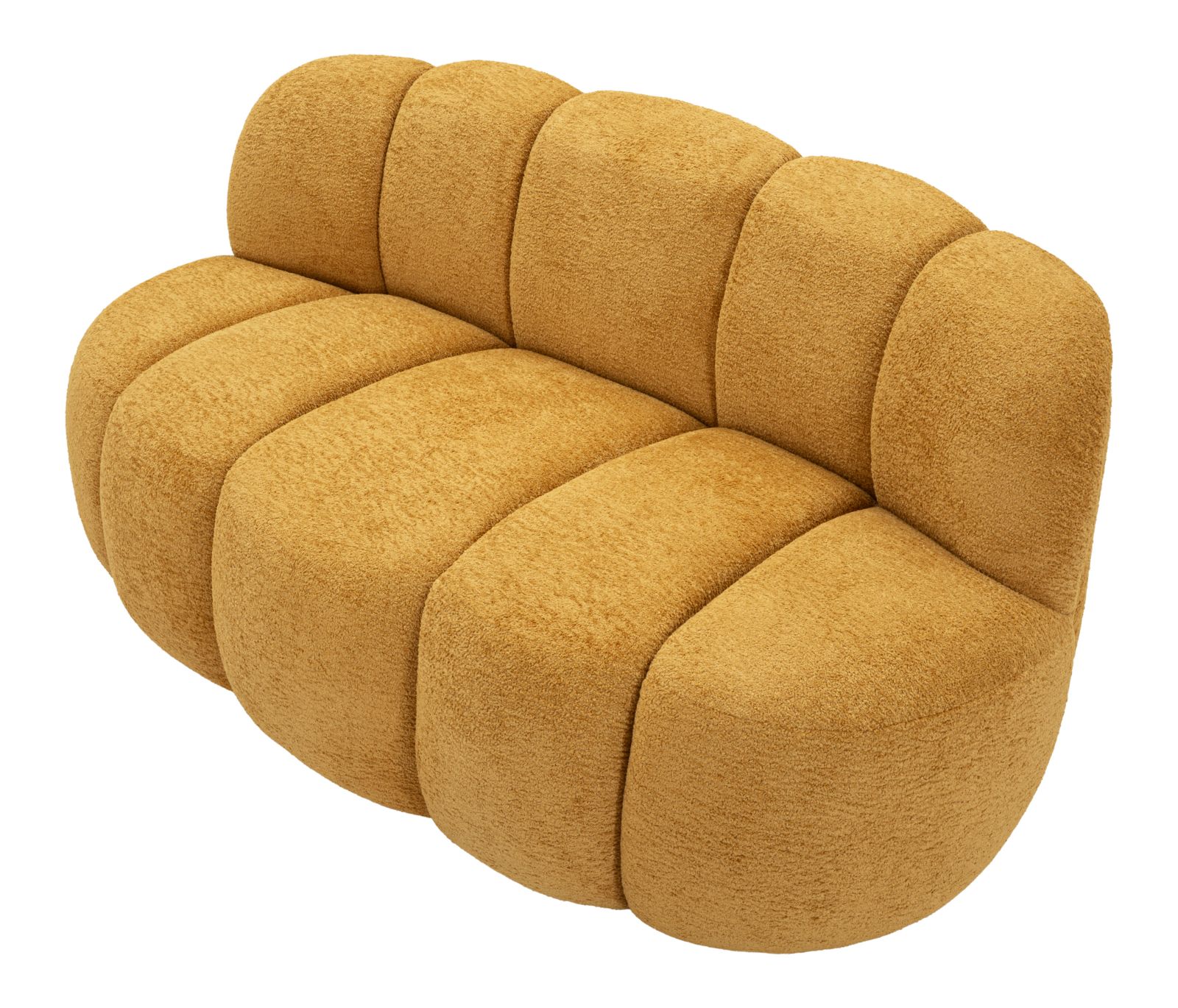 Ball 2 személyes kanapé mustársárga cm 145x80x69