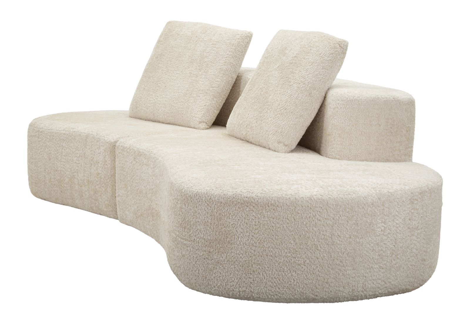 Island kanapé fehér cm 238x92x78 (vákuumcsomagolt)