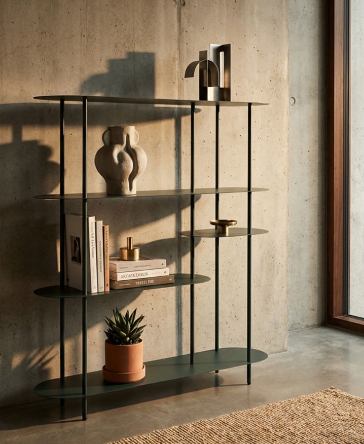 Saturn könyvespolc dove teal cm 118x31x139