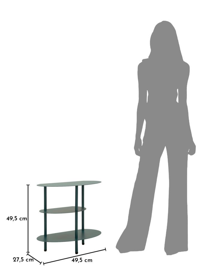 Saturn éjjeliszekrény dove teal cm 49,5x27,5x49,5