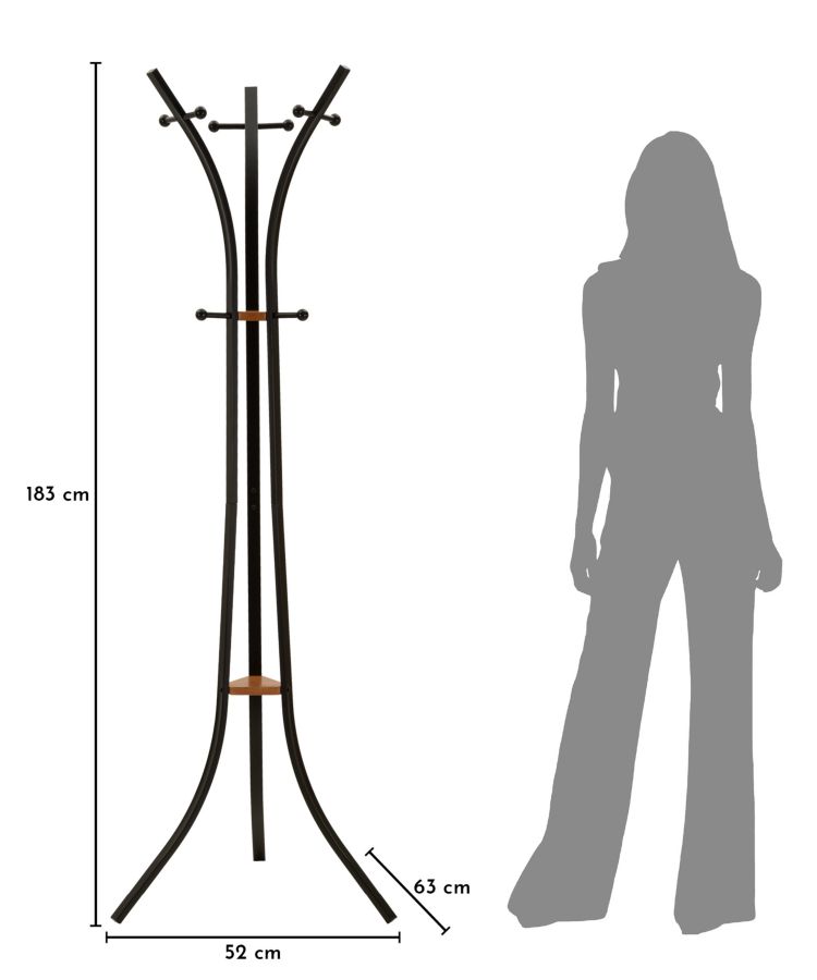 X álló ruhafogas cm Ø 52x63x183