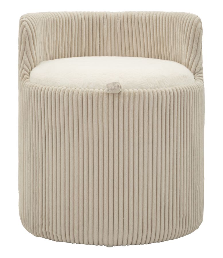 Dublino sminkasztal puff tárolóval cm Ø 47x53