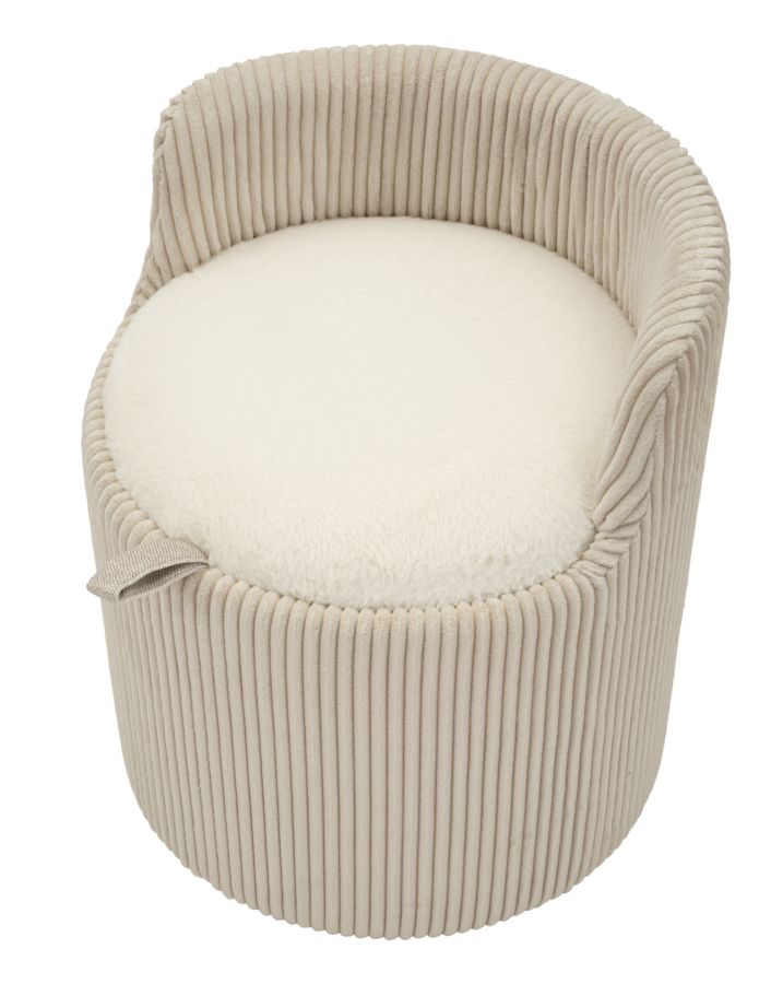 Dublino sminkasztal puff tárolóval cm Ø 47x53