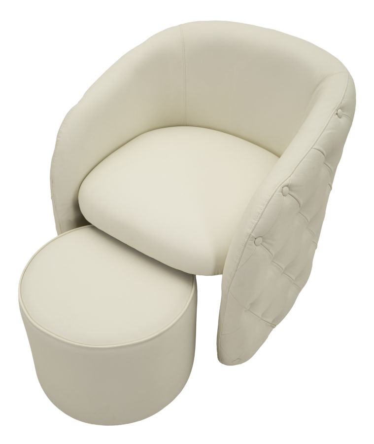 Zagabria fotel lábtartóval cm 76x75x80 - Ø 47x35