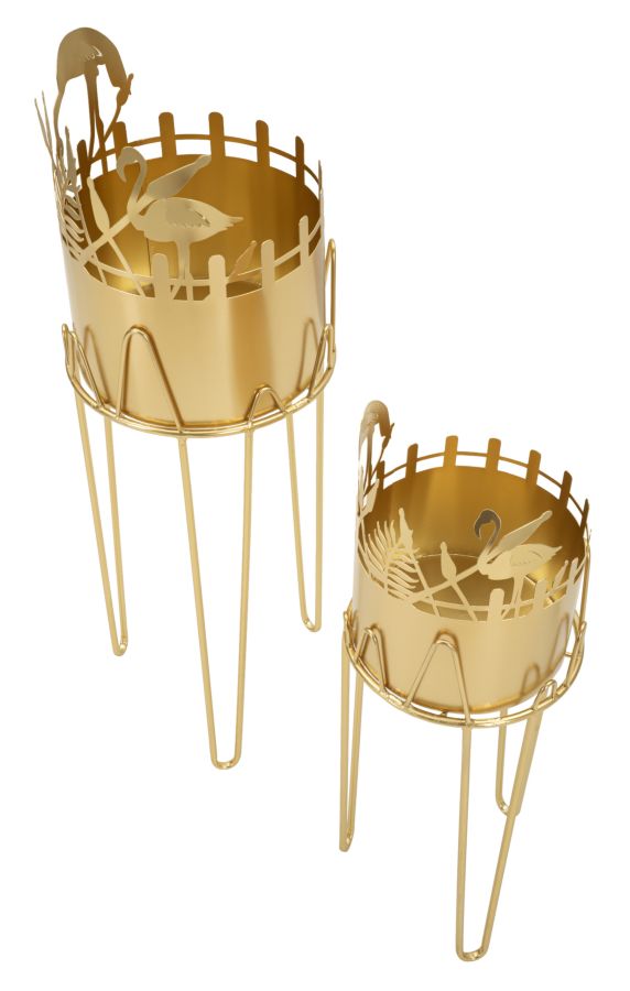 Flamingo vázaállvány 2 db-os szett cm Ø 27x79-22,8x62